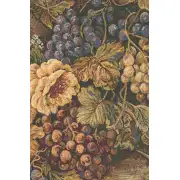 Bouquet With Grapes Italian Tapestry - 40 in. x 26 in. Cotton/Viscose/Polyester by Charlotte Home Furnishings | Close Up 2