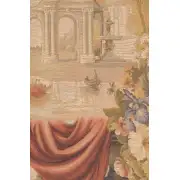 Le Port De Toscane I French Wall Tapestry - 58 in. x 58 in. Wool/cotton/others by Charlotte Home Furnishings | Close Up 2