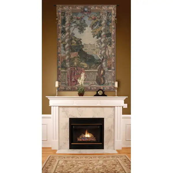 Chateau D'Enghien Belgian Tapestry Wall Hanging - 40 in. x 58 in. Cotton/Viscose/Polyester by Charlotte Home Furnishings | Life Style 1