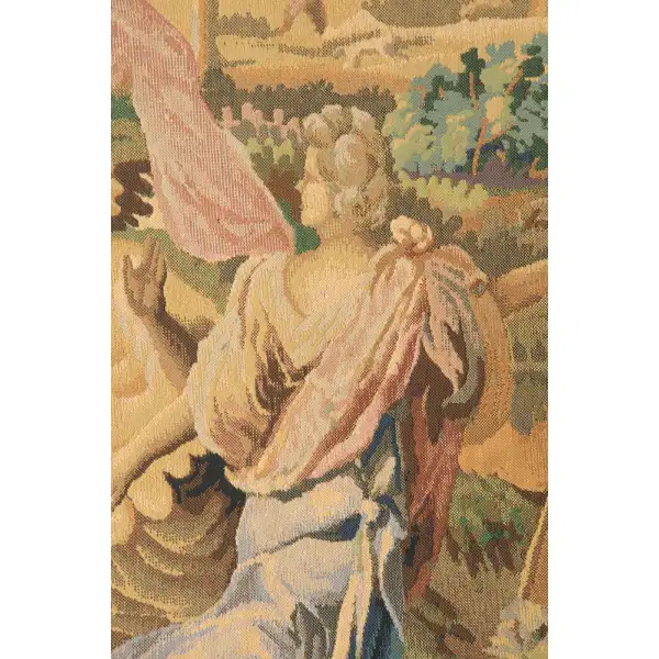 Country Scene Belgian Tapestry Wall Hanging - 53 in. x 66 in. Cotton/Viscose/Polyester by Francois Boucher | Close Up 1