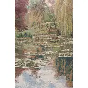 Monet Horizontal Belgian Tapestry Wall Hanging - 136 in. x 80 in. Cotton/Viscose/Polyester by Claude Monet | Close Up 2