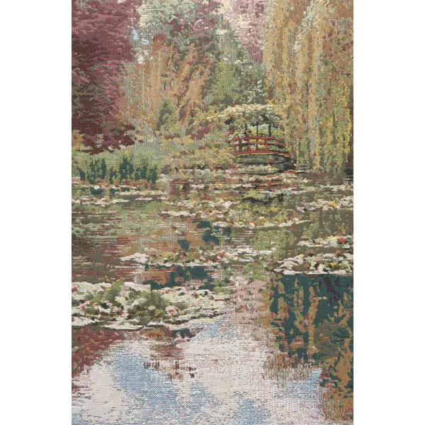 Monet Horizontal Belgian Tapestry Wall Hanging - 39 in. x 24 in. Cotton/Viscose/Polyester by Claude Monet | Close Up 2