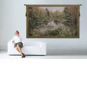 Monet Horizontal Belgian Tapestry Wall Hanging - 136 in. x 80 in. Cotton/Viscose/Polyester by Claude Monet | Life Style 2