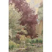 Monet Vertical Belgian Tapestry Wall Hanging - 68 in. x 80 in. Cotton/Viscose/Polyester by Claude Monet | Close Up 2