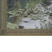 Monet Horizontal Small Belgian Tapestry Wall Hanging - 58 in. x 40 in. Cotton/Viscose/Polyester by Claude Monet | Close Up 2