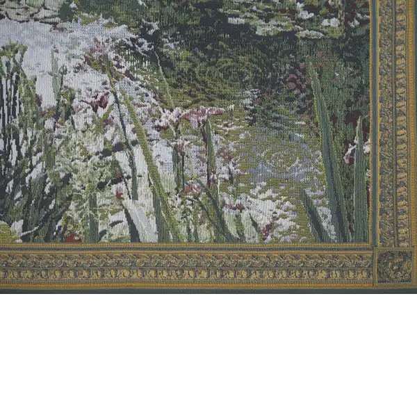 Monet Horizontal Small Belgian Tapestry Wall Hanging | Close Up 3