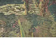 Monet's Garden 3 Large with Border Belgian Tapestry Wall Hanging | Close Up 2