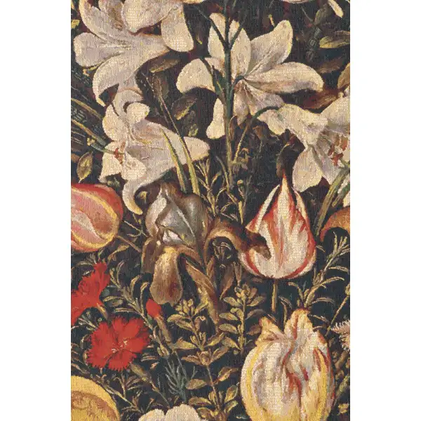 Antique Breughel Large Belgian Tapestry Wall Hanging - 56 in. x 72 in. CottonWool by Jan Brueghel de Velours | Close Up 2