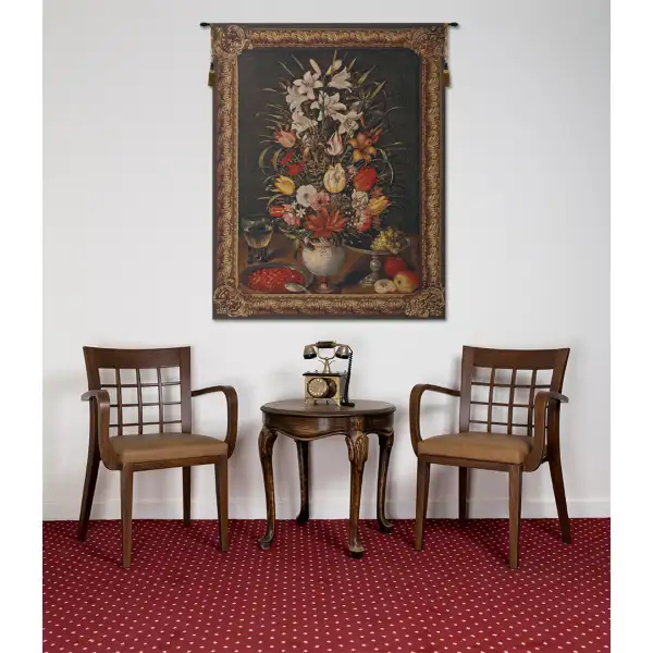 Antique Breughel Large Belgian Tapestry Wall Hanging - 56 in. x 72 in. CottonWool by Jan Brueghel de Velours | Life Style 1