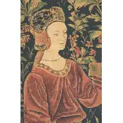 Promenade I Left Panel Belgian Tapestry Wall Hanging - 26 in. x 58 in. Cotton/Viscose/Polyester by Pieter van Aeist | Close Up 1