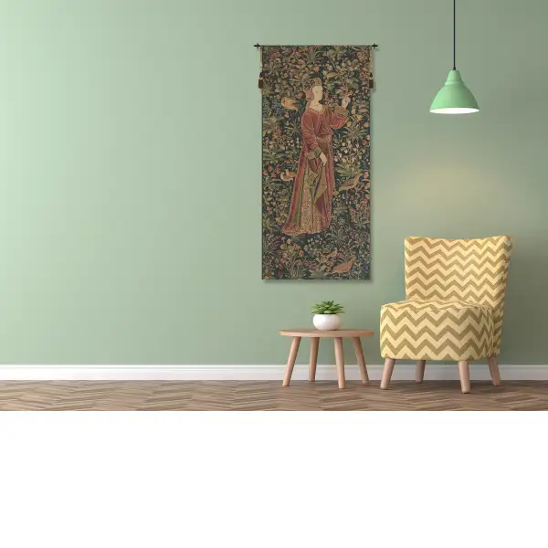 Promenade I Left Panel Belgian Tapestry Wall Hanging - 26 in. x 58 in. Cotton/Viscose/Polyester by Pieter van Aeist | Life Style 1