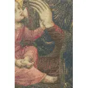 Madonna En Or Belgian Tapestry Wall Hanging - 23 in. x 38 in. CottonWool by Barnaba da Modena | Close Up 2