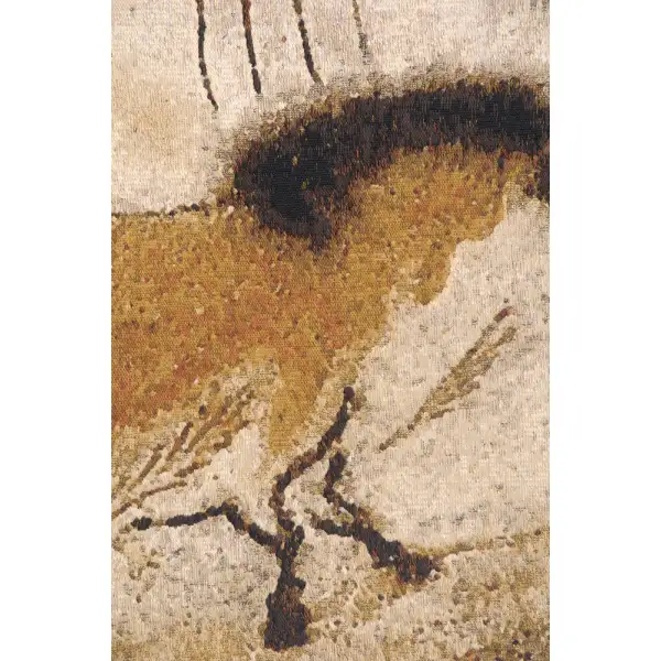 Lascaux Part Belgian Tapestry Wall Hanging - 62 in. x 21 in. Cotton/Treveria/Wool by Charlotte Home Furnishings | Close Up 2