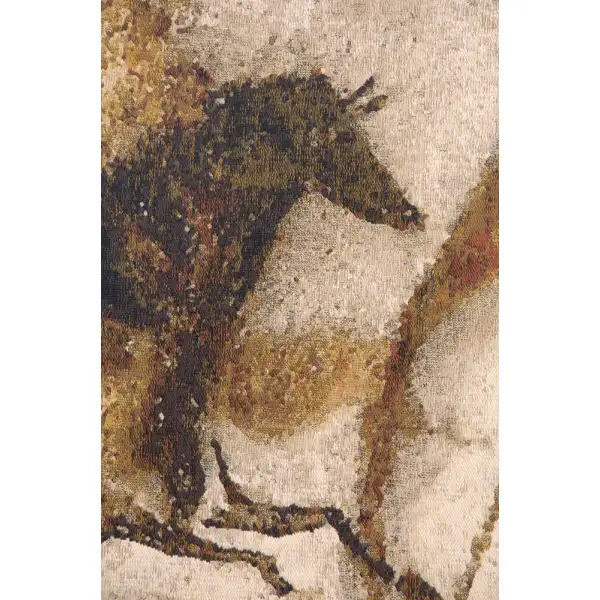 Lascaux Small Belgian Tapestry Wall Hanging - 90 in. x 21 in. Cotton/Treveria/Wool by Charlotte Home Furnishings | Close Up 1