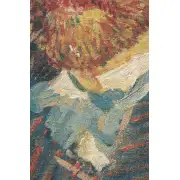 Portrait of Van Gogh Belgian Tapestry Wall Hanging | Close Up 2