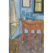 Van Gogh The Bedroom Belgian Tapestry Wall Hanging | Close Up 1