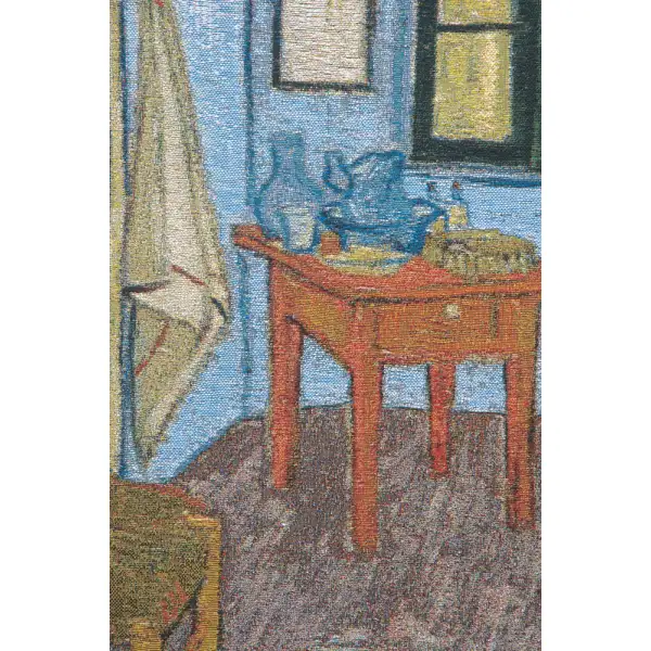 Van Gogh The Bedroom Belgian Tapestry Wall Hanging | Close Up 1