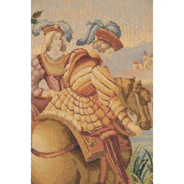 Falcon Belgian Tapestry Wall Hanging | Close Up 1