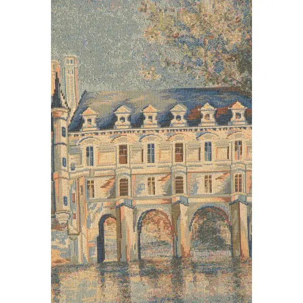 Chenonceau Castle Belgian Tapestry Wall Hanging - 44 in. x 37 in. Cotton/Viscose/Polyester by Charlotte Home Furnishings | Close Up 2
