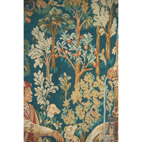 Licorne A La Fontaine French Wall Tapestry | Close Up 1