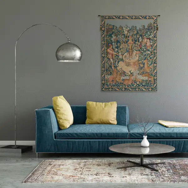 Licorne A La Fontaine French Wall Tapestry | Life Style 1