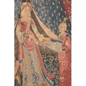 A Mon Seul Desir I French Wall Tapestry - 44 in. x 34 in. CottonWool by Charlotte Home Furnishings Inc