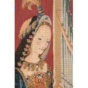 Dame A La Licorne I French Wall Tapestry - 19 in. x 26 in. Cotton/Viscose/Polyester by Charlotte Home Furnishings | Close Up 2