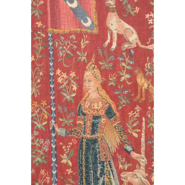 Le Toucher Fonce Belgian Tapestry Wall Hanging | Close Up 1