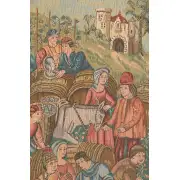 Marche Au Vin French Wall Tapestry | Close Up 2