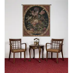 Flower Bouquet Italian Tapestry - 24 in. x 28 in. Cotton/Viscose/Polyester by Jean Davids De Heem