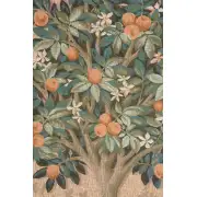 Oranger Naturel French Wall Tapestry - 29 in. x 73 in. cotton by Charlotte Home Furnishings | Close Up 1