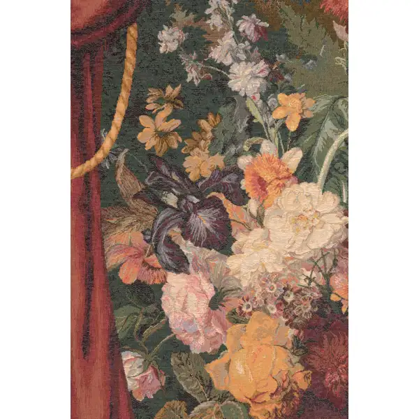 Bouquet Theatral French Wall Tapestry - 42 in. x 58 in. Wool/Cotton by Charlotte Home Furnishings | Close Up 1