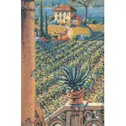 Lakeside Vineyard Belgian Tapestry Wall Hanging | Close Up 1