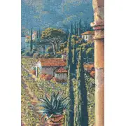 Lakeside Vineyard Belgian Tapestry Wall Hanging | Close Up 2