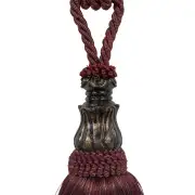 Elegance Burgundy Decorative Tassels | Close Up 1