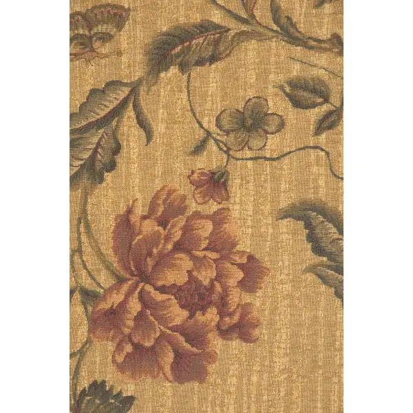 Birds Of Paradise With Border Belgian Tapestry - 52 in. x 52 in. SoftCottonChenille by Charlotte Home Furnishings | Close Up 1