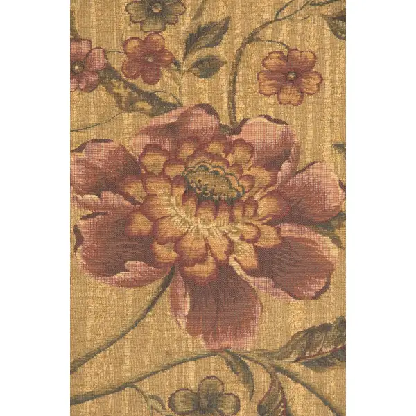 Birds Of Paradise With Border Belgian Tapestry - 52 in. x 52 in. SoftCottonChenille by Charlotte Home Furnishings | Close Up 2