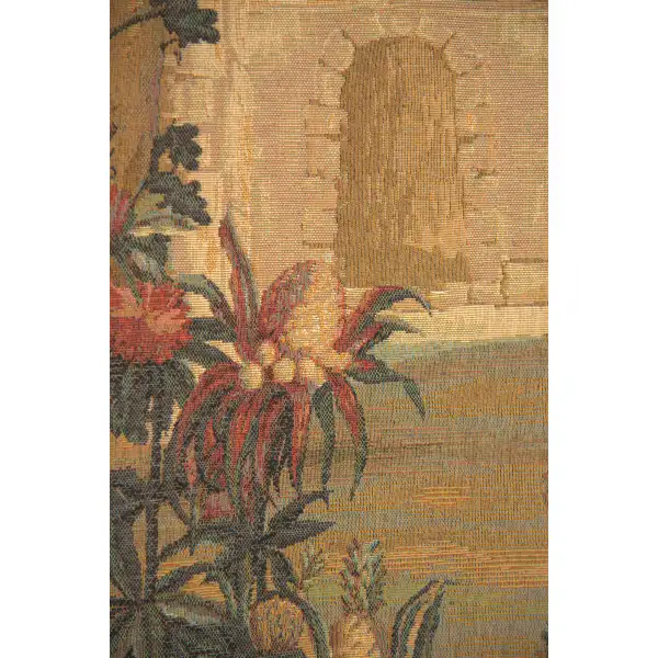 La Recolte Des Ananas Pagoda Door French Wall Tapestry - 28 in. x 58 in. Wool/cotton/others by Charlotte Home Furnishings | Close Up 2