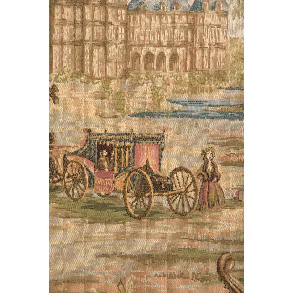 Verdure Au Chateau I French Wall Tapestry - 55 in. x 58 in. Wool/cotton/others by Charlotte Home Furnishings | Close Up 1