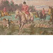 La Chasse a Courre without Border French Wall Tapestry | Close Up 1