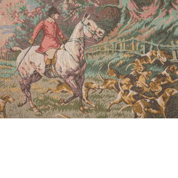 La Chasse a Courre without Border French Wall Tapestry | Close Up 2