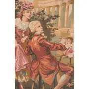 Le Dejeuner Champetre French Wall Tapestry - 63 in. x 29 in. Cotton/Viscose/Polyester by Francois Boucher | Close Up 1