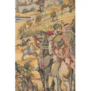 Old Brussels Flanders Vertical Belgian Tapestry Wall Hanging | Close Up 1