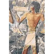 Saqqarah Blue Part 2 Belgian Wall Tapestry | Close Up 1