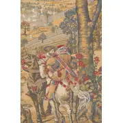 Medieval Brussels Belgian Tapestry Wall Hanging - 70 in. x 38 in. Cotton/Viscose/Polyester by Charlotte Home Furnishings | Close Up 2