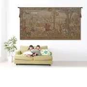 Medieval Brussels Belgian Tapestry Wall Hanging - 70 in. x 38 in. Cotton/Viscose/Polyester by Charlotte Home Furnishings | Life Style 2