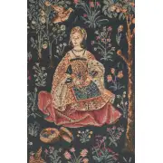 Seignorial scene Belgian Tapestry Wall Hanging | Close Up 1