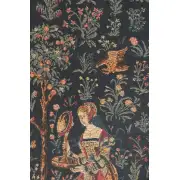 Seignorial scene Belgian Tapestry Wall Hanging | Close Up 2