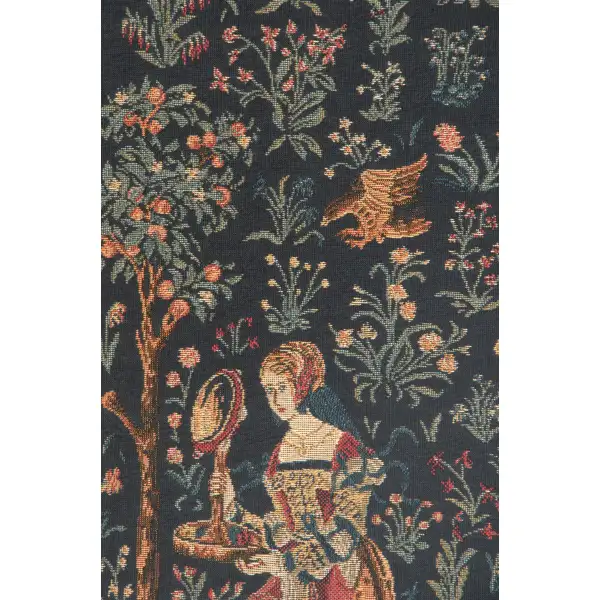 Seignorial scene Belgian Tapestry Wall Hanging | Close Up 2