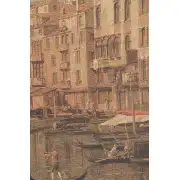 Rialto Bridge Belgian Tapestry Wall Hanging - 78 in. x 57 in. Cotton/Viscose/Polyester by Canaletto | Close Up 1